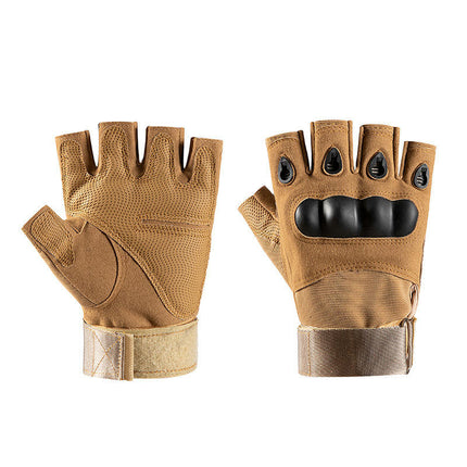 Men's Hard Finger Tactical Shooting Gloves with Touch Screen Fingers - For Outdoor Work Shooting Hand Gear