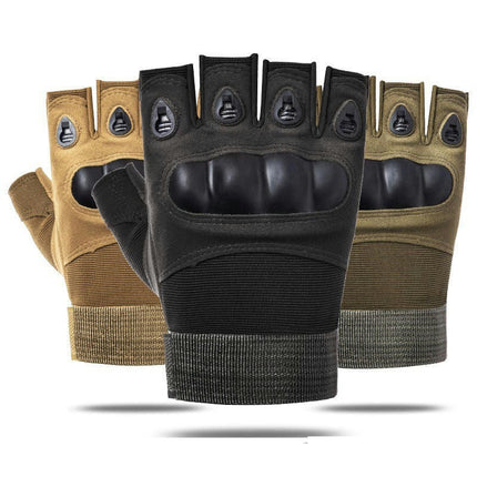 Men's Hard Finger Tactical Shooting Gloves with Touch Screen Fingers - For Outdoor Work Shooting Hand Gear