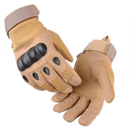 Men's Hard Finger Tactical Shooting Gloves with Touch Screen Fingers - For Outdoor Work Shooting Hand Gear