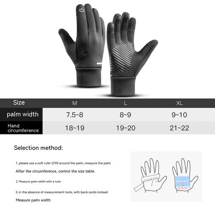 Winter Warm Gloves-Waterproof Touch Screen Gloves for Running, Riding, Cycling and Other Outdoor Sports