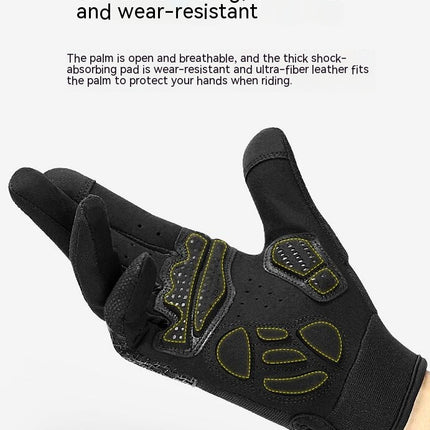 Mountain Bike Gloves Padded Cyclocross Cycling Gloves Breathable Anti-slip Shock Absorbing Cycling Gloves