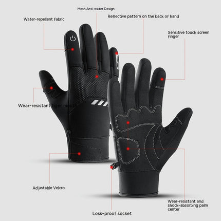 Waterproof Winter Gloves Men, Windproof Snow Ski Gloves, Breathable Warm Thermal Gloves for Women