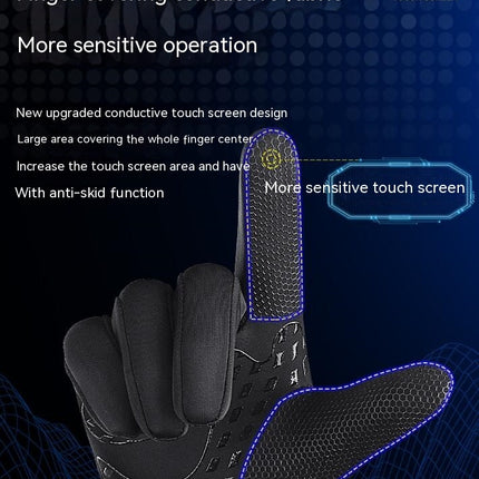 Winter Thermal Gloves for Men and Women, Waterproof Windproof and Non-Slip Gloves Thermal Warm Touch Screen Gloves for Outdoor