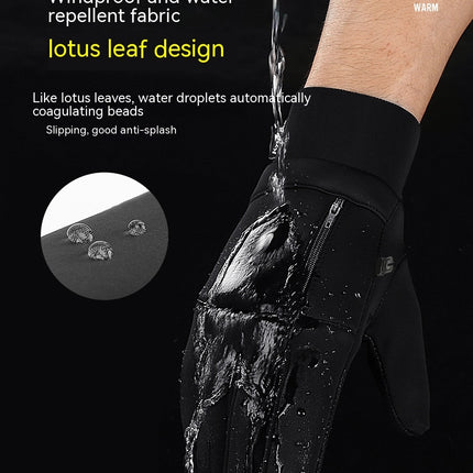 Winter Thermal Gloves for Men and Women, Waterproof Windproof and Non-Slip Gloves Thermal Warm Touch Screen Gloves for Outdoor