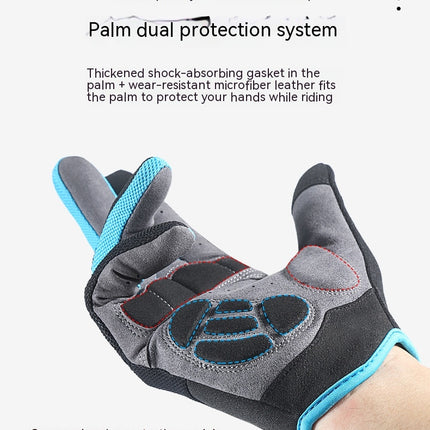 Men's and Women's Cycling Gloves Full Finger MTB Gloves, Anti-slip Breathable Touchscreen MTB Road Bike Gloves