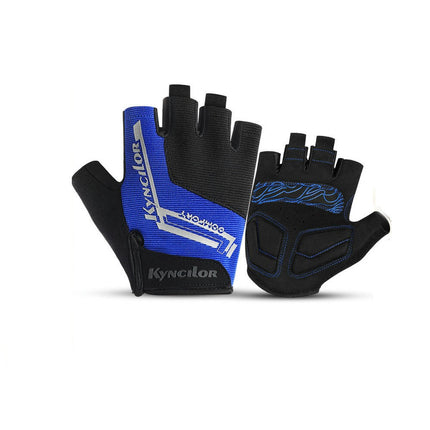 Half Finger Gloves Sports Fitness Men and Women Breathable Anti-slip Short Finger Cycling Gloves