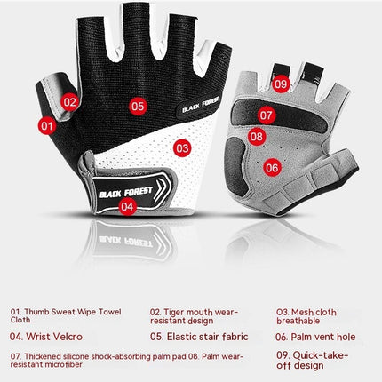 Cycling Gloves for Men and Women - Breathable Non-Slip Cycling Gloves - Suitable for Fitness Training and Outdoor Sports