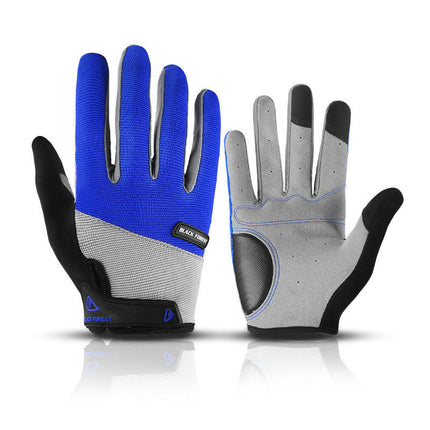 Cycling Gloves Full Finger Mountain Bike Gloves with Anti-Slip Shock Absorbing Pads, Touch Screen Mountain Bike Gloves