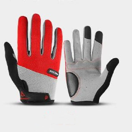 Cycling Gloves Full Finger Mountain Bike Gloves with Anti-Slip Shock Absorbing Pads, Touch Screen Mountain Bike Gloves