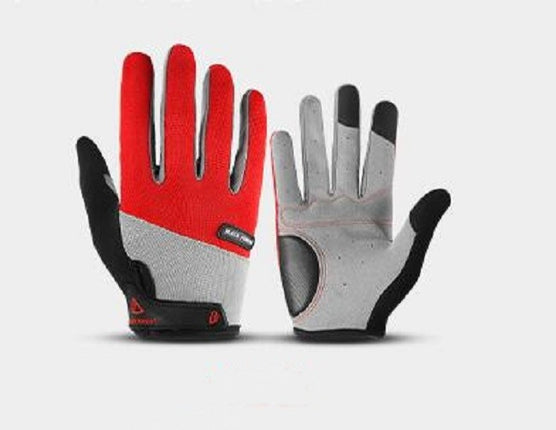 Cycling Gloves Full Finger Mountain Bike Gloves with Anti-Slip Shock Absorbing Pads, Touch Screen Mountain Bike Gloves