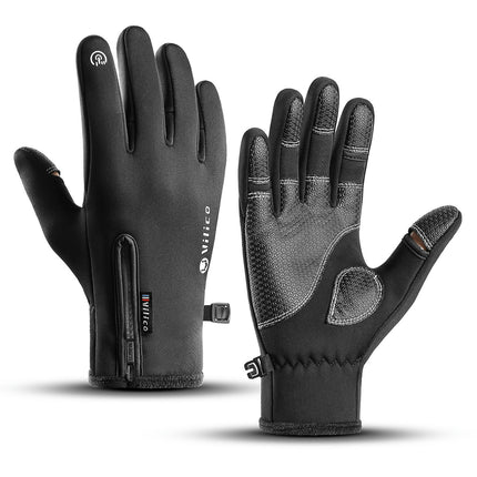 Bicycle Finger Gloves-Touch Screen Bicycle Gloves-Men's and Women's Warm Anti-slip Gloves