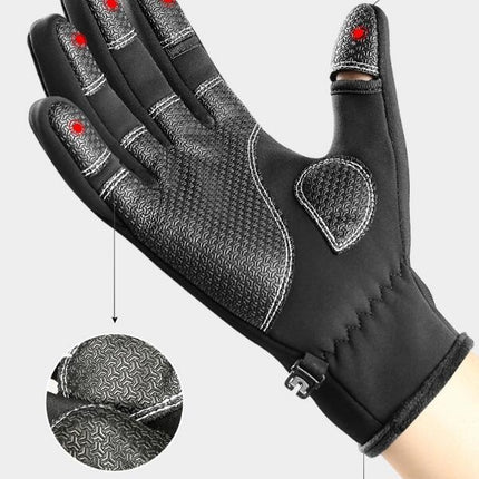 Bicycle Finger Gloves-Touch Screen Bicycle Gloves-Men's and Women's Warm Anti-slip Gloves