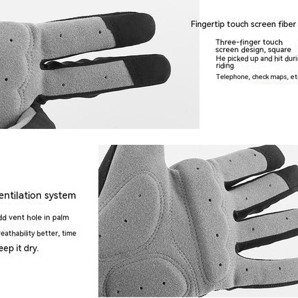 Kyncilor Outdoor Sports Men's And Women's Fitness Anti Slip Cycling All Finger Bicycles Breathable Touch Screen Gloves Wholesale