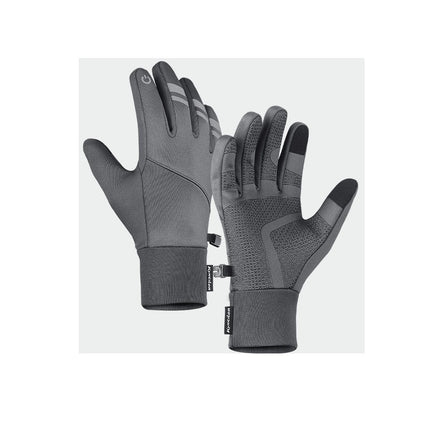 Thermal Winter Warm Gloves Men Women:Waterproof Touchscreen Gloves with Anti-Slip Silicone Patterns Thickened Black Gloves