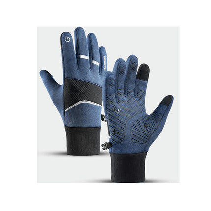 Thermal Winter Warm Gloves Men Women:Waterproof Touchscreen Gloves with Anti-Slip Silicone Patterns Thickened Black Gloves