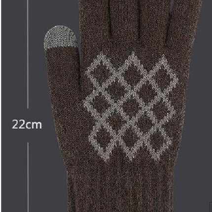 Winter gloves for Men's Touch screen Elastic Thermal knit Lining Warm Gloves for Cold weather