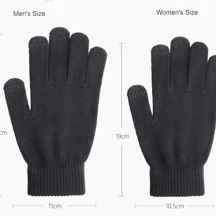 Winter Warm Gloves 3 Finger Touch Screen Texting Mittens Men Women Running Hiking Outdoor Gloves