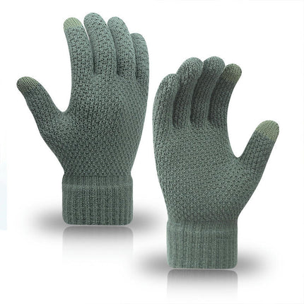 Winter Touch Screen Mittens Stretchy Knit Touchscreen Mittens Unisex Warm Typing Texting Mittens for Women and Men