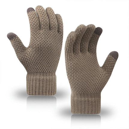 Winter Touch Screen Mittens Stretchy Knit Touchscreen Mittens Unisex Warm Typing Texting Mittens for Women and Men