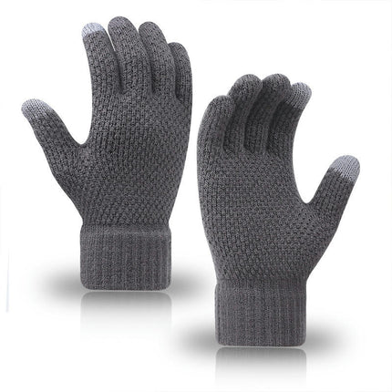 Winter Touch Screen Mittens Stretchy Knit Touchscreen Mittens Unisex Warm Typing Texting Mittens for Women and Men