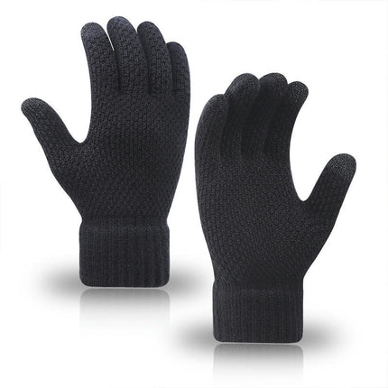 Winter Touch Screen Mittens Stretchy Knit Touchscreen Mittens Unisex Warm Typing Texting Mittens for Women and Men