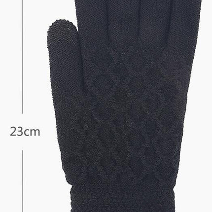 Men's Gloves Winter Touch Screen Knitted Gloves Running Driving Cycling Mountain Hiking Skiing