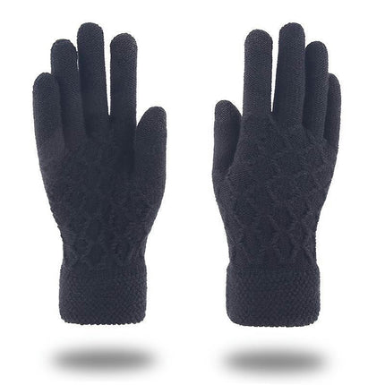 Men's Gloves Winter Touch Screen Knitted Gloves Running Driving Cycling Mountain Hiking Skiing