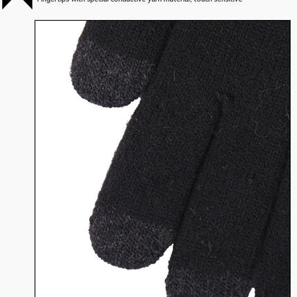 Winter Gloves for Men Women,Touch Screen Texting Warm Gloves with Thermal Soft Knit Lining,Elastic Cuff