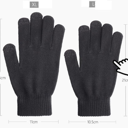 Winter Gloves for Men Women,Touch Screen Texting Warm Gloves with Thermal Soft Knit Lining,Elastic Cuff