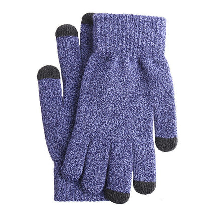 Winter Gloves for Men Women,Touch Screen Texting Warm Gloves with Thermal Soft Knit Lining,Elastic Cuff