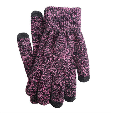 Winter Gloves for Men Women,Touch Screen Texting Warm Gloves with Thermal Soft Knit Lining,Elastic Cuff