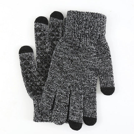 Winter Gloves for Men Women, Touch Screen Texting Warm Gloves Soft Knit Lining,Elastic Cuff