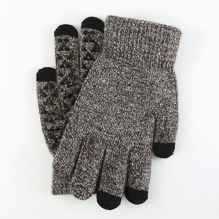 Winter Gloves for Men Women, Touch Screen Texting Warm Gloves Soft Knit Lining,Elastic Cuff