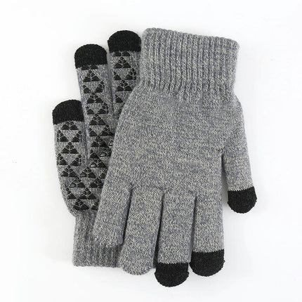 Winter Gloves for Men Women, Touch Screen Texting Warm Gloves Soft Knit Lining,Elastic Cuff