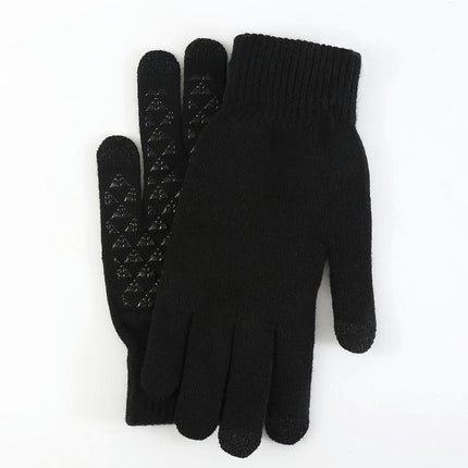 Winter Gloves for Men Women, Touch Screen Texting Warm Gloves Soft Knit Lining,Elastic Cuff