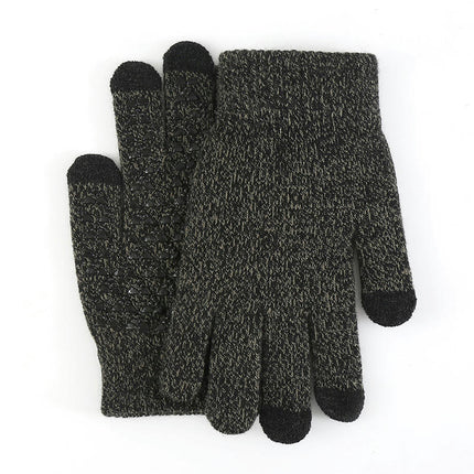 Winter Gloves for Men Women, Touch Screen Texting Warm Gloves Soft Knit Lining,Elastic Cuff