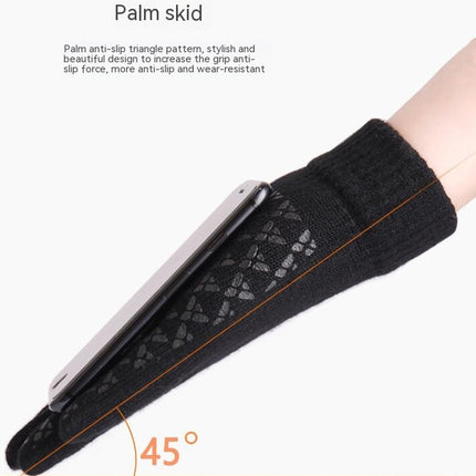 Winter Gloves for Men Women, Touch Screen Texting Warm Gloves Soft Knit Lining,Elastic Cuff