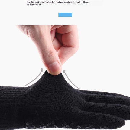 Winter Gloves for Men Women, Touch Screen Texting Warm Gloves Soft Knit Lining,Elastic Cuff