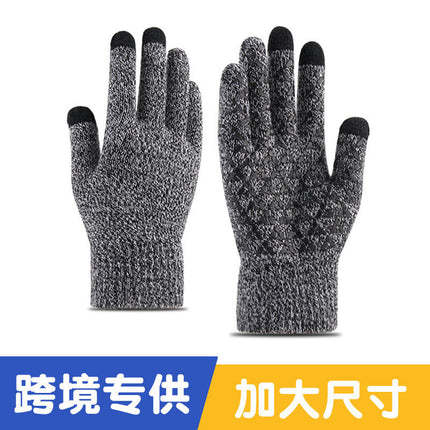 Winter Warm Gloves, Anti Slip Touch Screen Gloves Windproof Thermal Gloves Cold Weather Cycling Gloves for Men Women