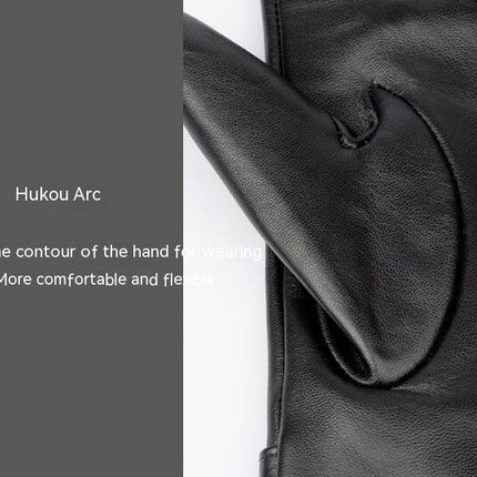 Genuine Sheepskin Leather Gloves for Women, Winter Warm Touchscreen Gloves Thinsulate Lined, Driving Motorcycle Gloves