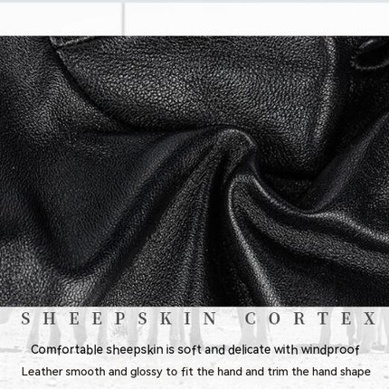 Genuine Sheepskin Leather Gloves for Women, Winter Warm Touchscreen Gloves Thinsulate Lined, Driving Motorcycle Gloves