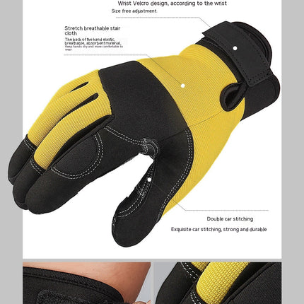 UltraLight Safety Work Gloves, MultiFunctional Mechanic Gardening Construction DIY Work Gloves with Touchscreen