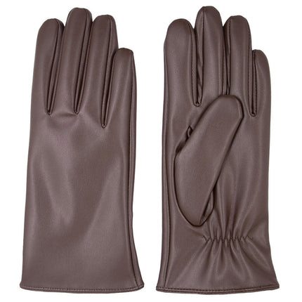 Winter Men's and Women's PU Gloves, Touch Screen Texting Leather Gloves, Fleece Lined Soft and Warm