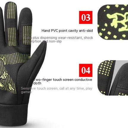 Men's and Women's Cold Weather Gloves - Winter Riding Gloves with Touch Screen, Waterproof Warm Gloves