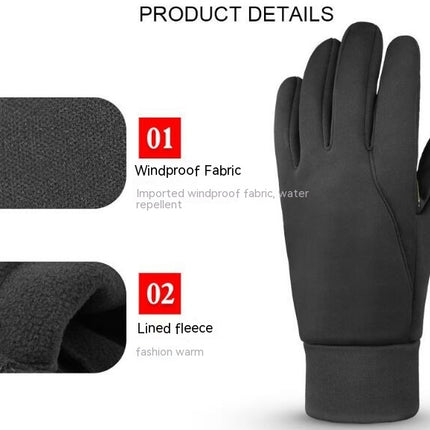 Men's and Women's Cold Weather Gloves - Winter Riding Gloves with Touch Screen, Waterproof Warm Gloves