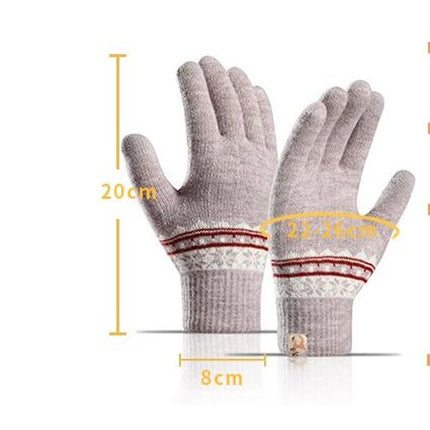 Winter Touchscreen Gloves Warm Thermal Soft Lining Elastic Cuff for Women