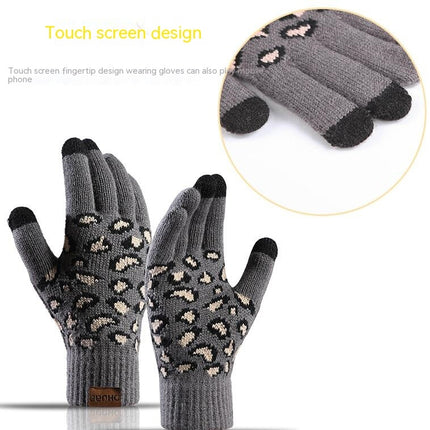 3pcs Winter Beanie Hat Scarf and Touch Screen Gloves Set for Women Knit Hat with Faux Fur Ball Scarves Glove