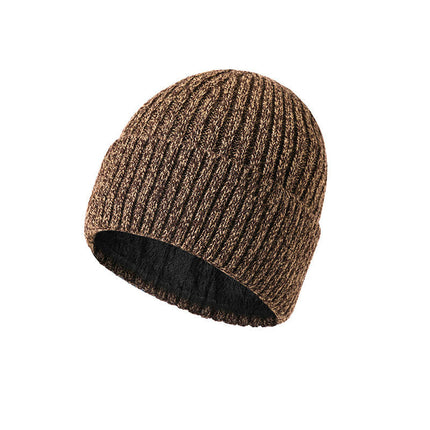 Men's Women's Warm Beanies, Fleece Lined Winter Warm Hat, Unisex Fashion Knit Cuffed Hat