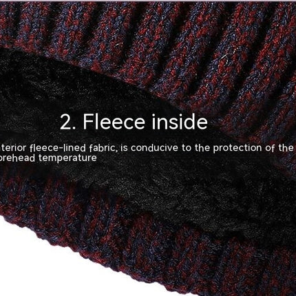 Men's Women's Warm Beanies, Fleece Lined Winter Warm Hat, Unisex Fashion Knit Cuffed Hat