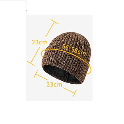 Men's Women's Warm Beanies, Fleece Lined Winter Warm Hat, Unisex Fashion Knit Cuffed Hat